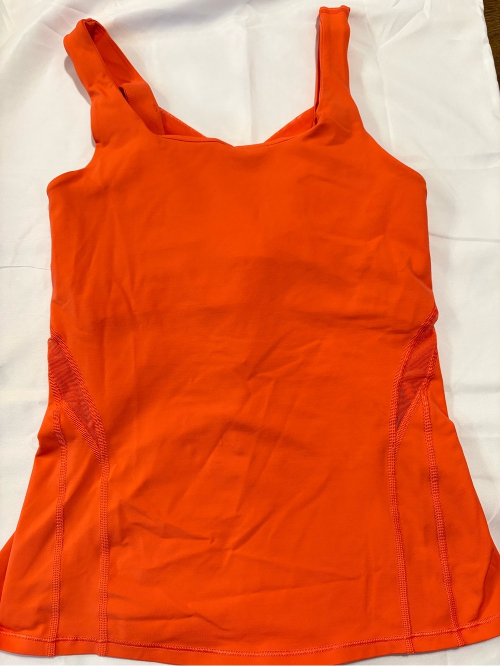 lululemon athletica Orange Scoop Neck Tank